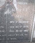 NEL Alida J.F. nee van HEERDEN 1879-1982