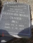 OLIVIER Gertruida Maria nee NEL 1889-1974