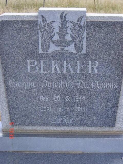 BEKKER Casper Jacobus Du Plessis 1944-1966