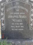 WESSELS Johanna Maria 1855-1943