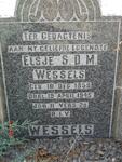 WESSELS Elsje S.D.M. 1859-1945