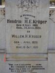 KRUGER Willem H. 1858-1930 & Hendrina M.E. 1861-1923