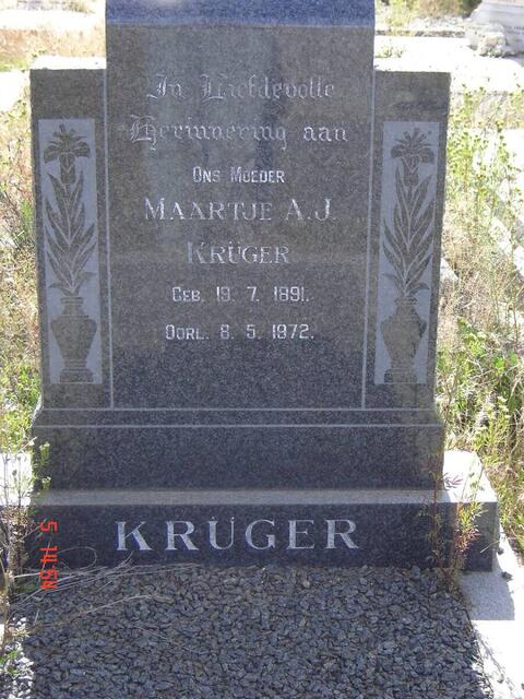 KRÜGER Maartje A.J. 1891-1972
