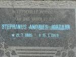 JORDAAN Stephanus Andries 1885-1969