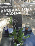 RADENBERG Barbara Erika 1947-2010