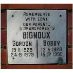 BIGNOUX Gordon 1929-1979 & Bobby 1929-1990