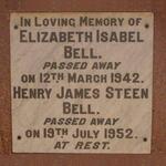 BELL Henry James Steen -1952 & Elizabeth Isabel -1942