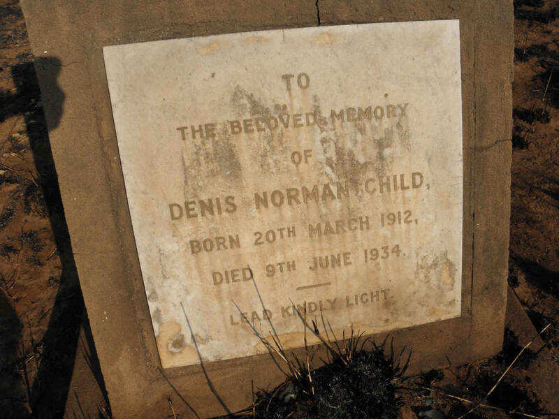 CHILD Denis Norman 1912-1937