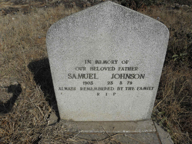 JOHNSON Samuel 1903-1979
