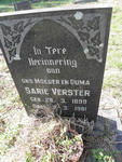 VERSTER Sarie 1899-1981