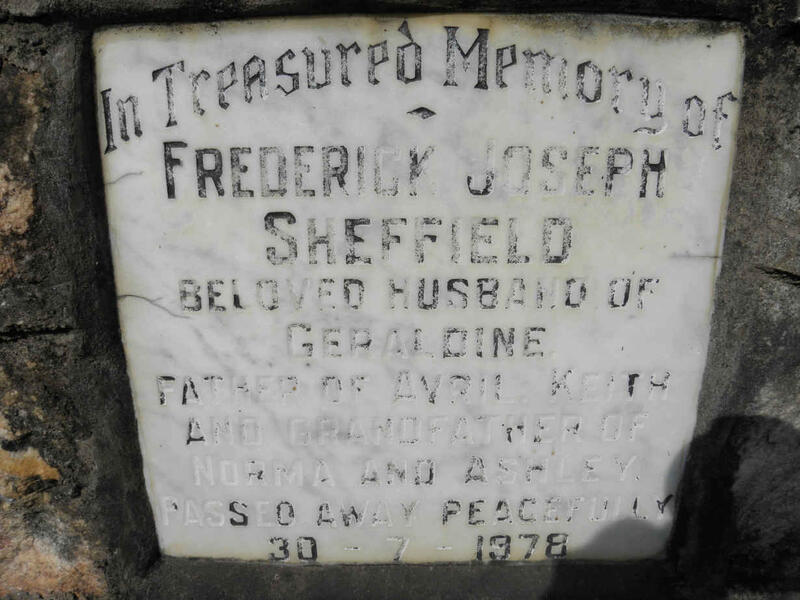 SHEFFIELD Frederick Joseph -1978