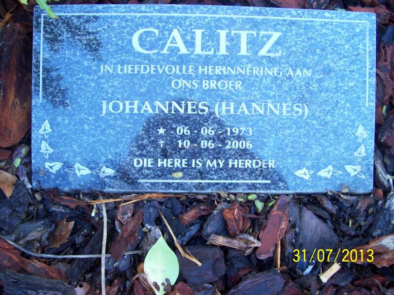 CALITZ Johannes 1973-2006