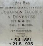 DEVENTER Johannes Jacobus, v. 1861-1935