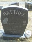 MATTHEE Anna C.S. 1913-1974