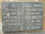 ENGELBRECHT Anna Maria Magaretha geb GROBBELAAR 1907-1996