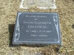 GREATHEAD Susan Elizabeth 1882-1960