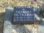VILLIERS Gregory, de 1973-1973