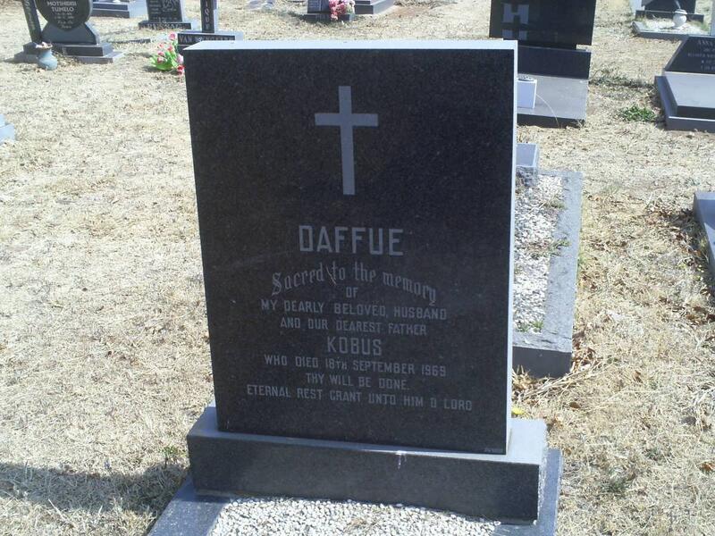 DAFFUE Kobus -1969
