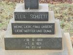 SCHUTTE Ella 1901-1971
