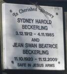 BECKERLING Sydney Harold 1912-1985 & Jean Swan Beatrice 1920-2009