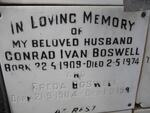 BOSWELL Conrad Ivan 1909-1974 & Freda 1904-1992