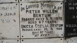 BENTUM Pieter Willem -1972 & Unicea Cecilia -1988