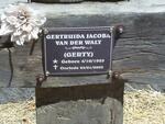 WALT Gertruida Jacoba, van der 1925-2003