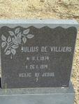 VILLIERS Julius, de 1974-1974
