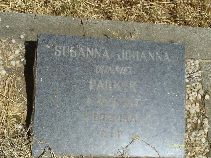 PARKER Susanna Johanna 1913-1976