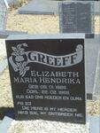 GREEFF Elizabeth Maria Hendrika 1926-1988