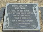 BATEMAN Maria Johanna nee van der MERWE 1908-1984