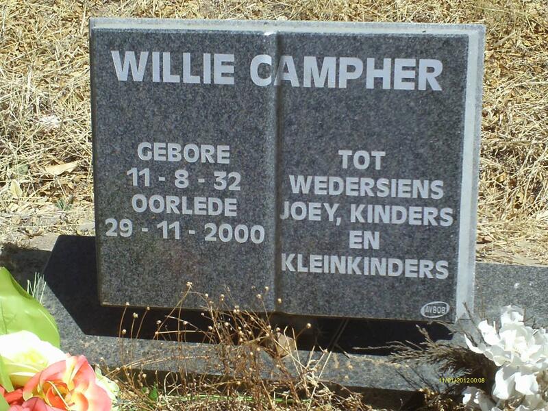 CAMPHER Willie 1932-2000
