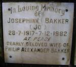 BAKKER Josephine 1917-1982