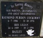 BAILEY Raymond Purdon Cockcroft 1906-1976 & Iris Lilian 1909-1996