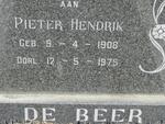 BEER Pieter Hendrik, de 1908-1975
