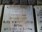 BOTHA Alice Winifred Letitia 1915-1984