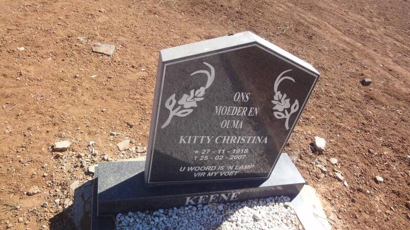KEENE Kitty Christina 1918-2007