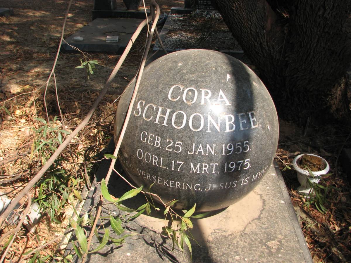 SCHOONBEE Cora 1955-1975