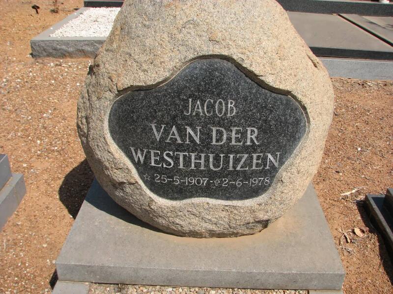 WESTHUIZEN Jacob, van der 1907-1978