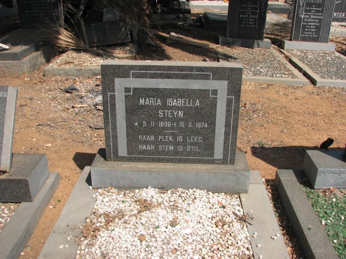 STEYN Maria Isabella 1896-1974