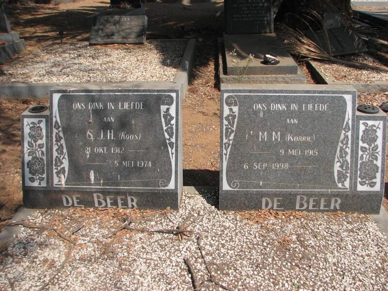 BEER S.J.H., de 1912-1974 & M.M. 1915-1998