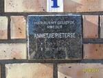 PIETERSE Annetjie 1954-2005