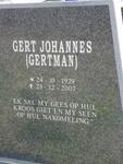 RENSBURG Gert Johannes, Janse van 1929-2007