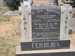 FERREIRA Anna Christina WELMAN 1882-1955