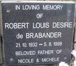 BRABANDER Robert Louis Desire, de 1932-1998