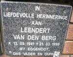BERG Leendert, van den 1941-1999