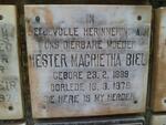 BIEL Hester Magrietha 1889-1978