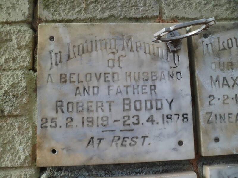BODDY Robert 1919-1978