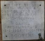 BOOYENS Daniel Redelinghuys 1924-1983 & Hester Catharina 1928-1981