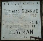 BOWMAN Thomas Conrad 1900-1965 & Emmeline Girlie 1899-1991